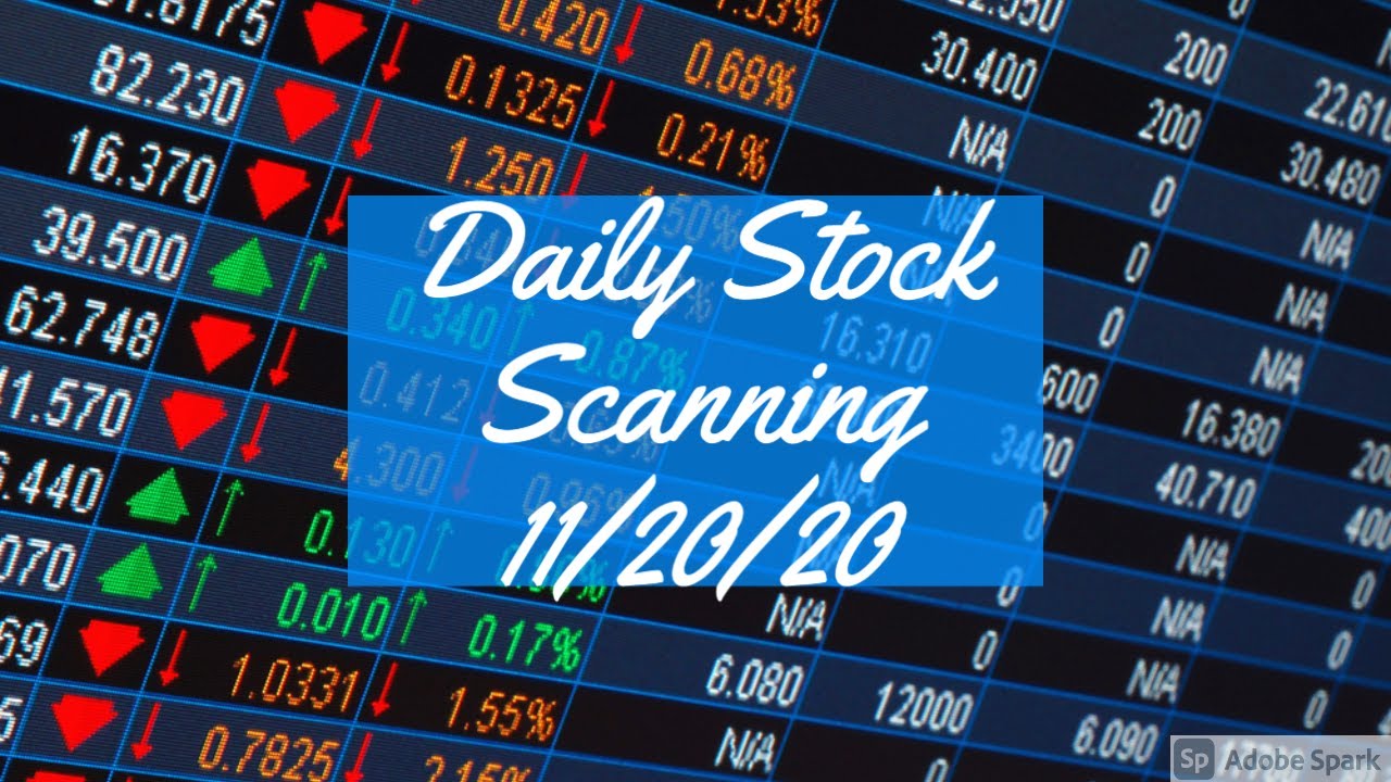 Daily Stock Scanning 11/20/20 | Super Swing Trader