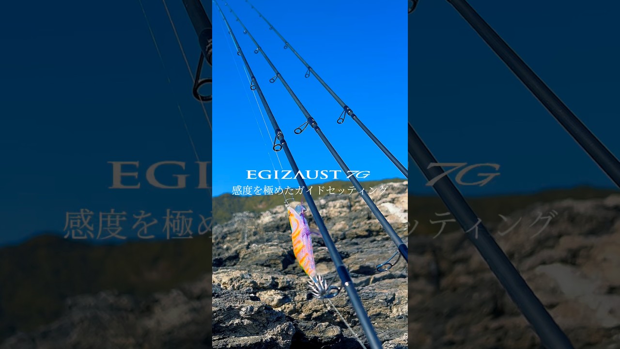 感度を極めたガイドセッティングのエギングロッド