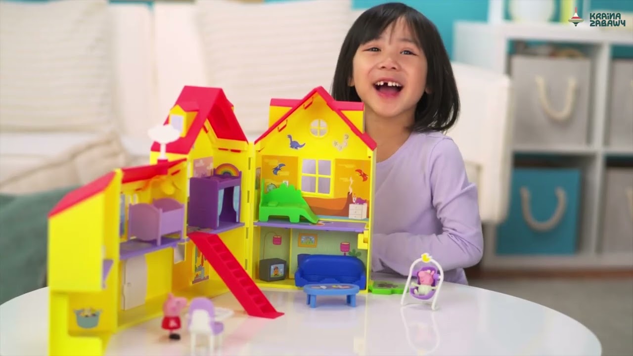 Hasbro Świnka Peppa - Duży dom rodzinny Peppy + 3 figurki G0508 - www.krainazabawy.pl