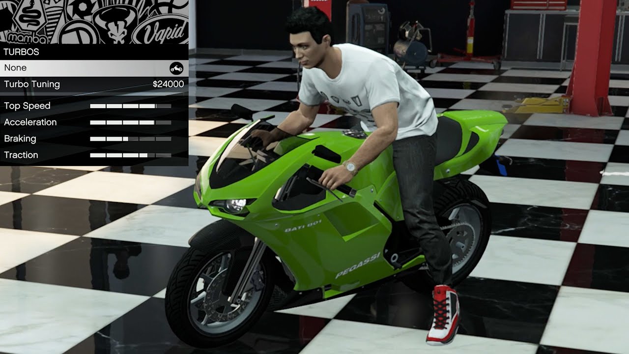 GTA 5 - Кастомизация автомобиля OG - Pegassi Bati 801 (Ducati 848/1098)