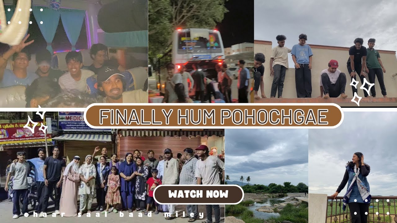 Finally hum pohochgae Tamil Nadu🥹!first day he naadi mai gae 