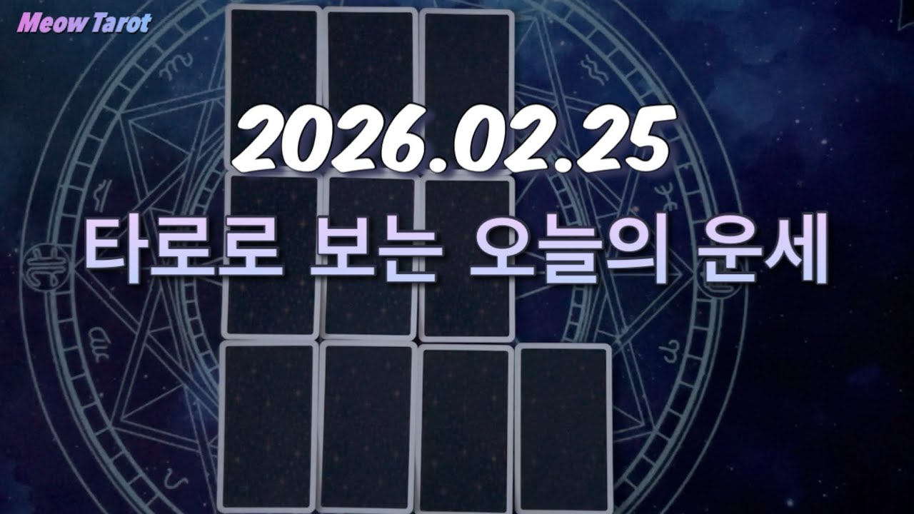 [데일리타로] 오늘의 운세 (2/25)