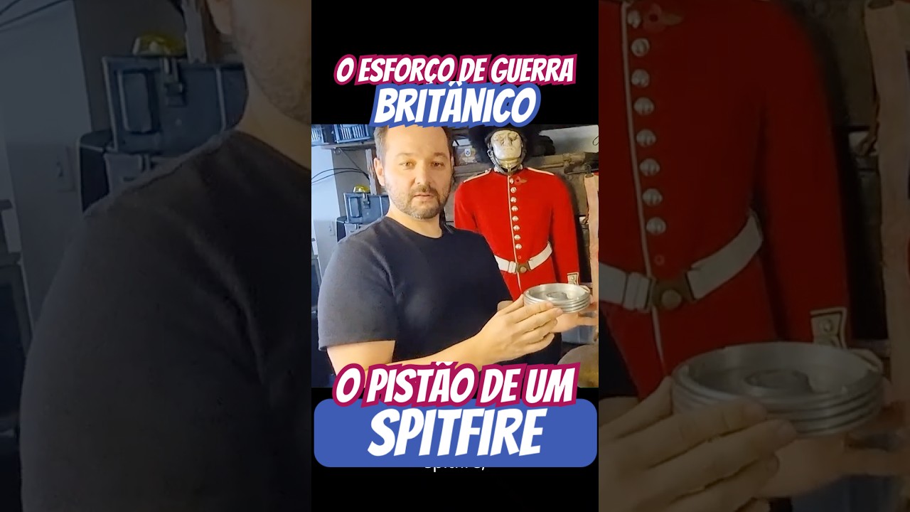 O PISTÃO DO SPITFIRE: 🛩️ Cinzeiro de Guerra com a Famosa Frase de Churchill (Esforço de Guerra)