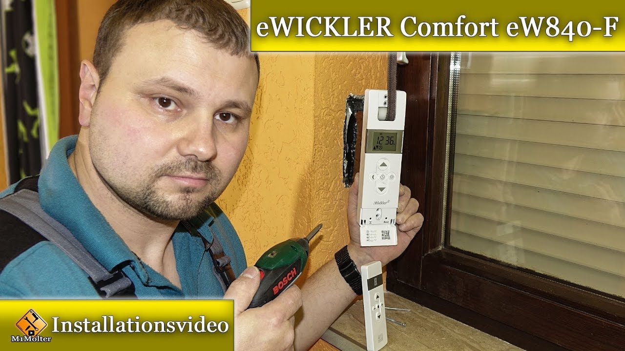Elektrischer Gurtwickler UP - Montageanleitunge /Wickler Comfort Funk - eW840-F Montageanleitung