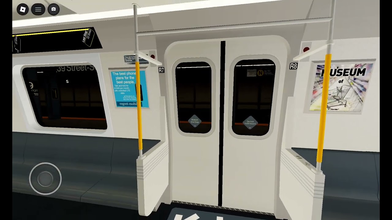 53 Street bound PST5R Q express train at 39 Street-Stock exchange 