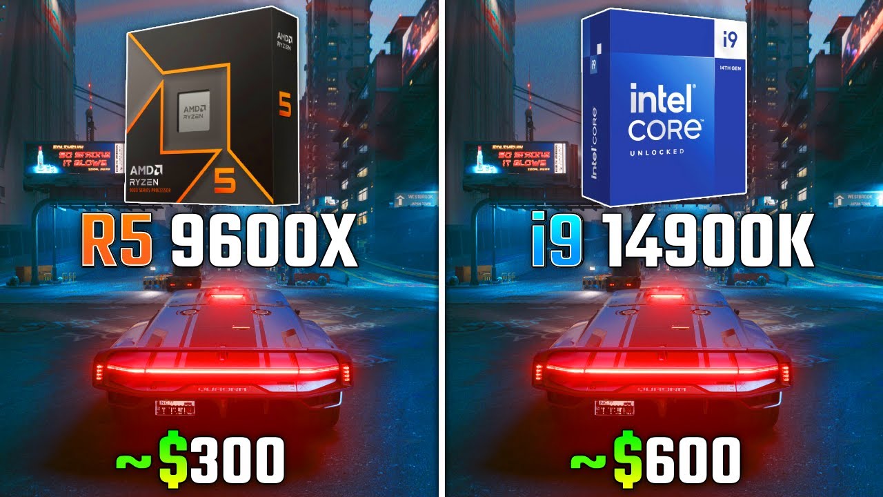 RYZEN 5 9600X vs INTEL i9-14900K | Test in 6 Games