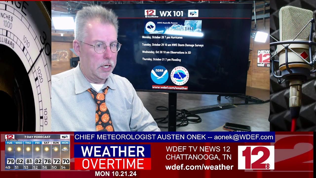 WDEF-TV NEWS 12 WEATHER OVERTIME - MONDAY OCTOBER 21, 2024