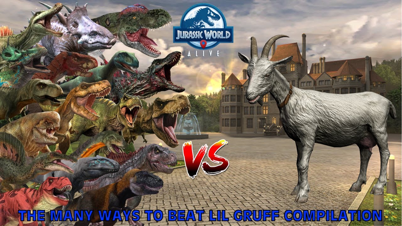 The Many Ways To Beat Lil Gruff Compilation - Jurassic World Alive