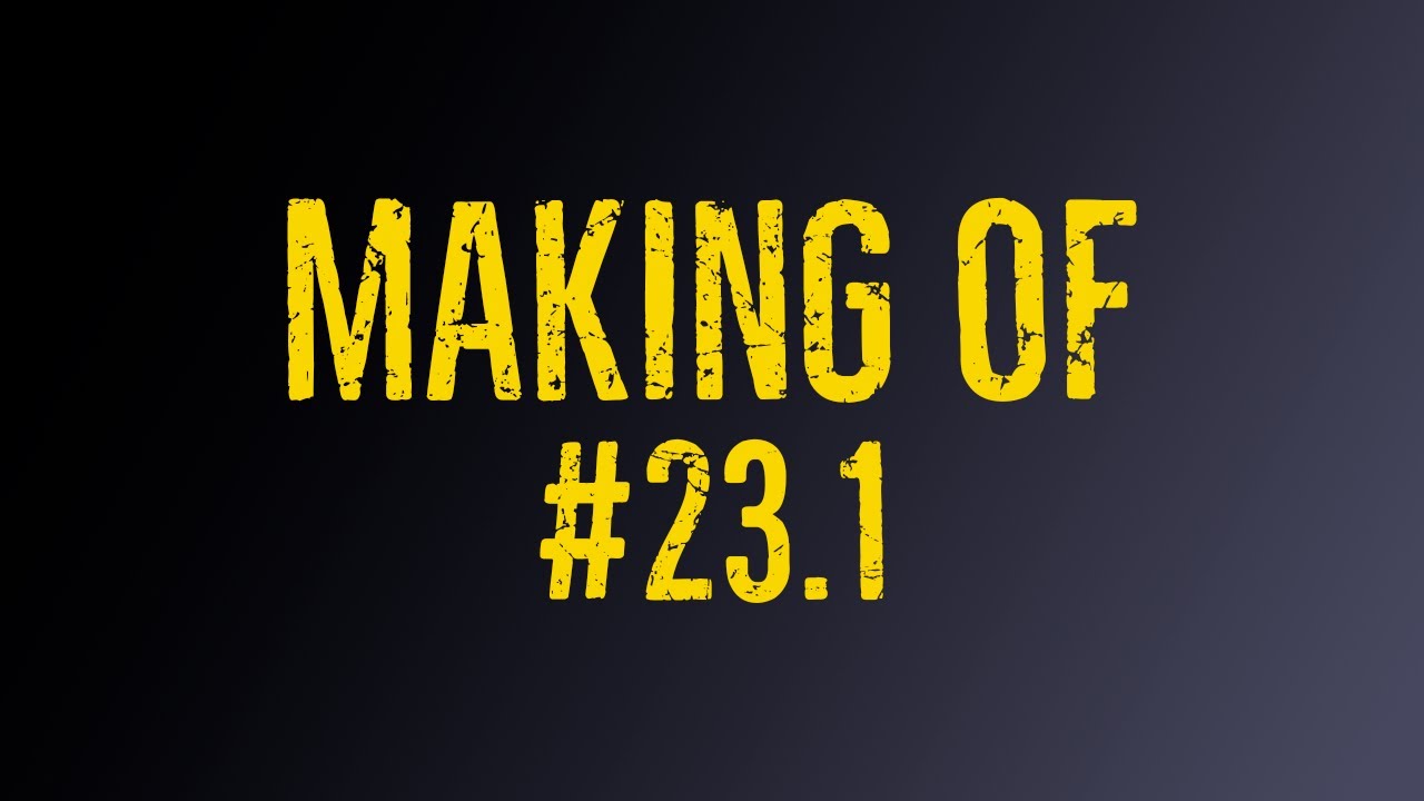 Making-of 23.1 - Homens (17, 18 e 19/10)