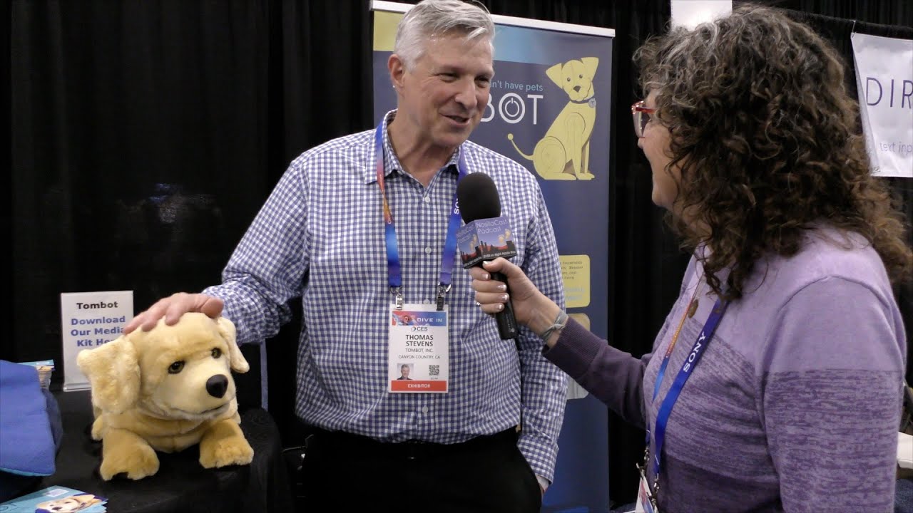 CES 2025: Роботы-щенки Tombot для людей, столкнувшихся с проблемами со здоровьем.