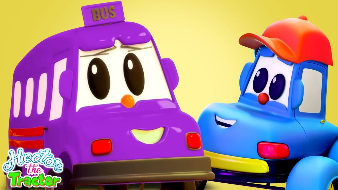 Wheels On The Bus, Nursery Rhymes and Kids Songs by Hector The Tractor