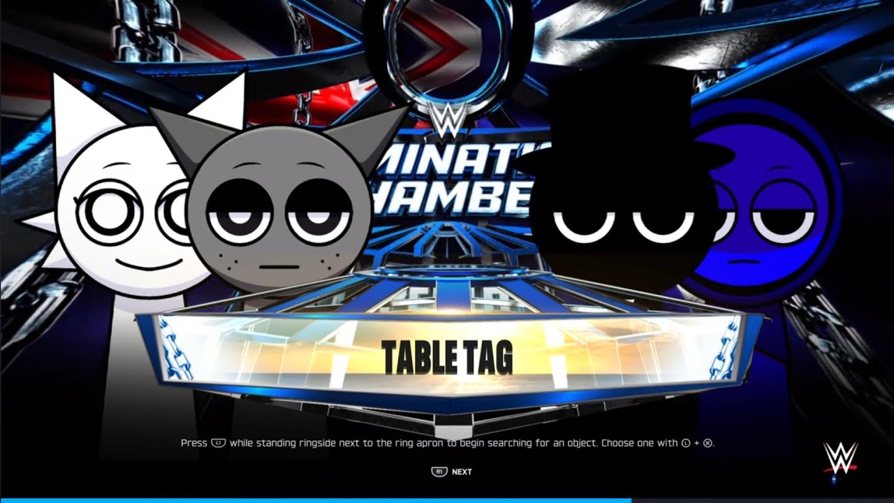 Wenda y Gray vs Black y Jevin WWE2K25 Sprunki