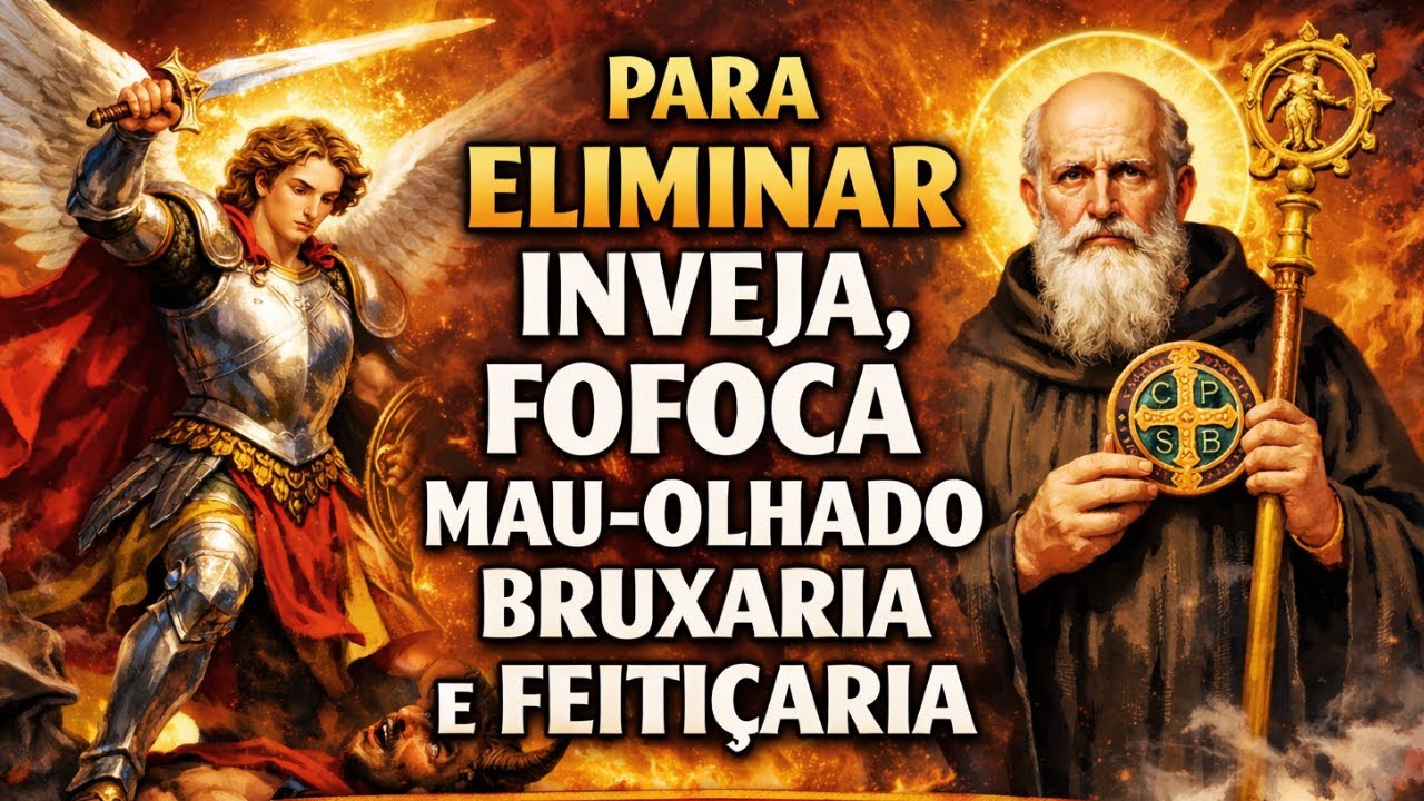 ORAÇÃO FORTE CONTRA INVEJA, MAGIA, FOFOCA E MALDIÇÕES - PROTEÇÃO DE SÃO BENTO E SÃO MIGUEL