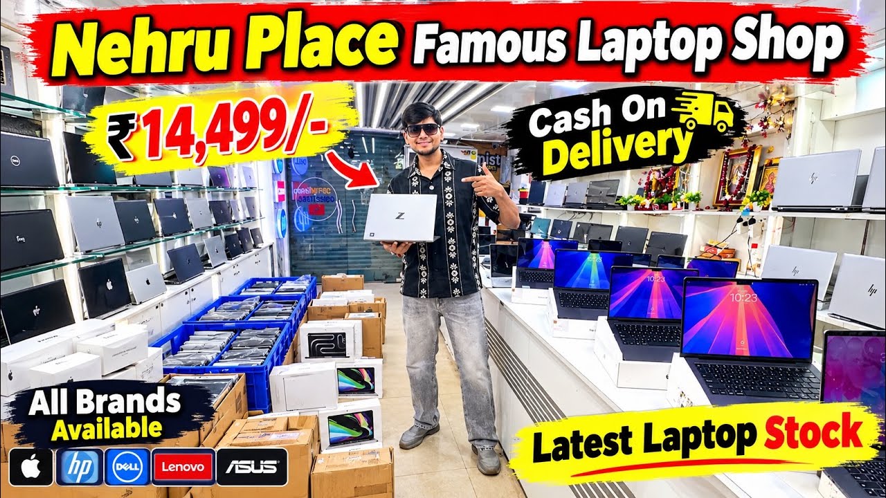 Used & Open Box Laptops in Delhi | Second hand Laptop ₹6999 | MacBook Market in Delhi Nehru Place