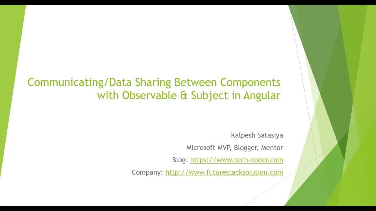 Communicating/Data Sharing Between Components with Observable & Subject in Angular