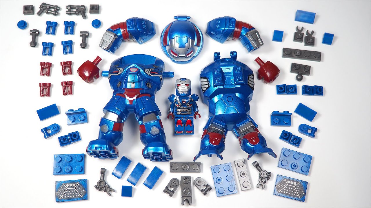 LEGO Iron Patriot Big Figure | War Machine | Avengers Endgame | Unofficial Lego Minifigures