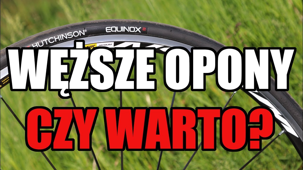 Czy warto zmienić opony w rowerze na węższe, jeżdżąc po asfalcie?
