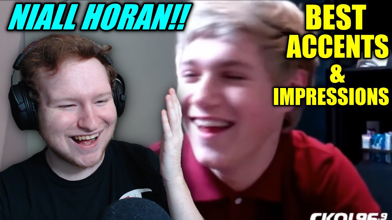 Niall Horan BEST Accents and Impressions REACTION!!