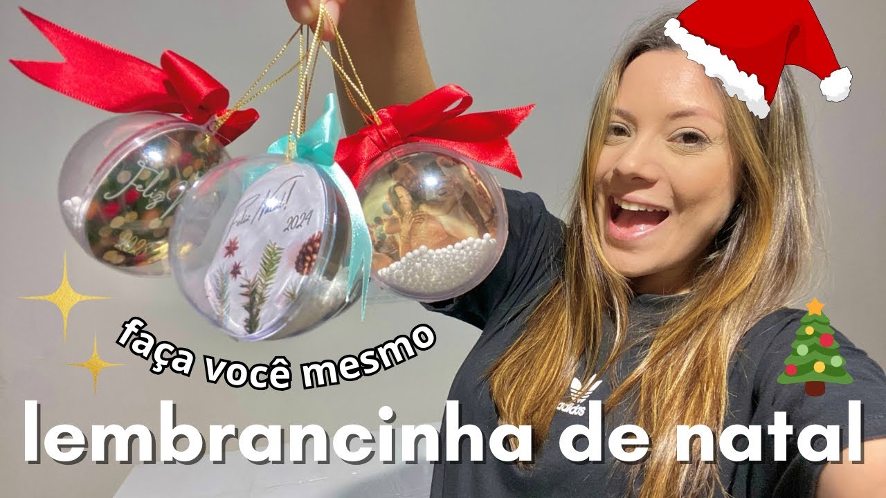 GANHE DINHEIRO NO NATAL - faça você mesmo bola acrílica com foto (lembrancinha)