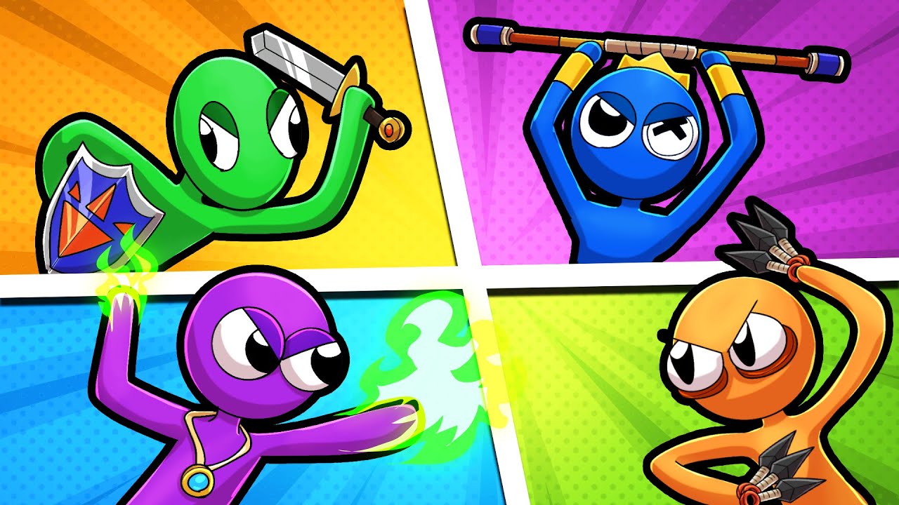 RAINBOW STICKMAN TOWER DEFENSE! (Stickman TD)