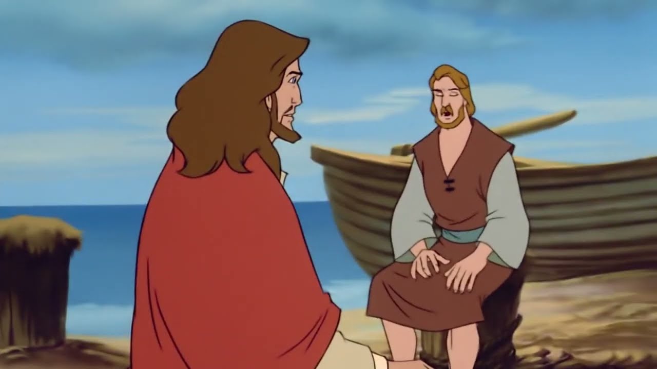 Desenho B&iacute;blico - Jesus explica a Par&aacute;bola do Semeador - Mt 13, 18-23