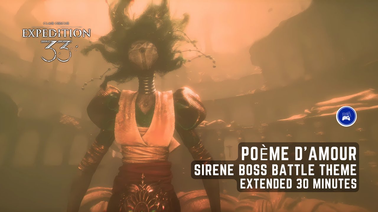 SIRENE Boss Battle BGM 'Poème d'Amour' with lyrics - Clair Obscur: Expedition 33 OST Extended 30 min
