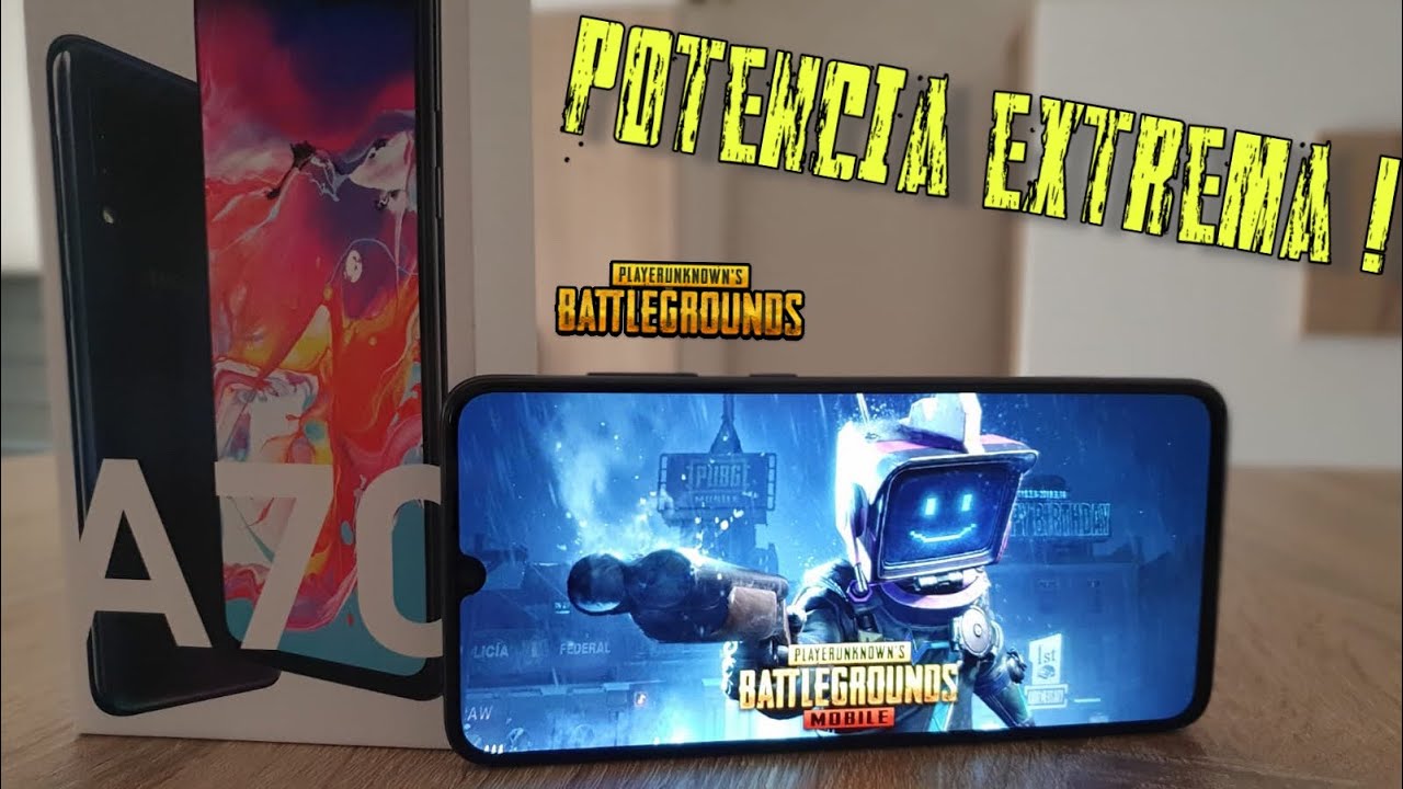 PUBG en el Samsung Galaxy A70. POTENCIA EXTREMA, probando los juegos m&aacute;s potentes