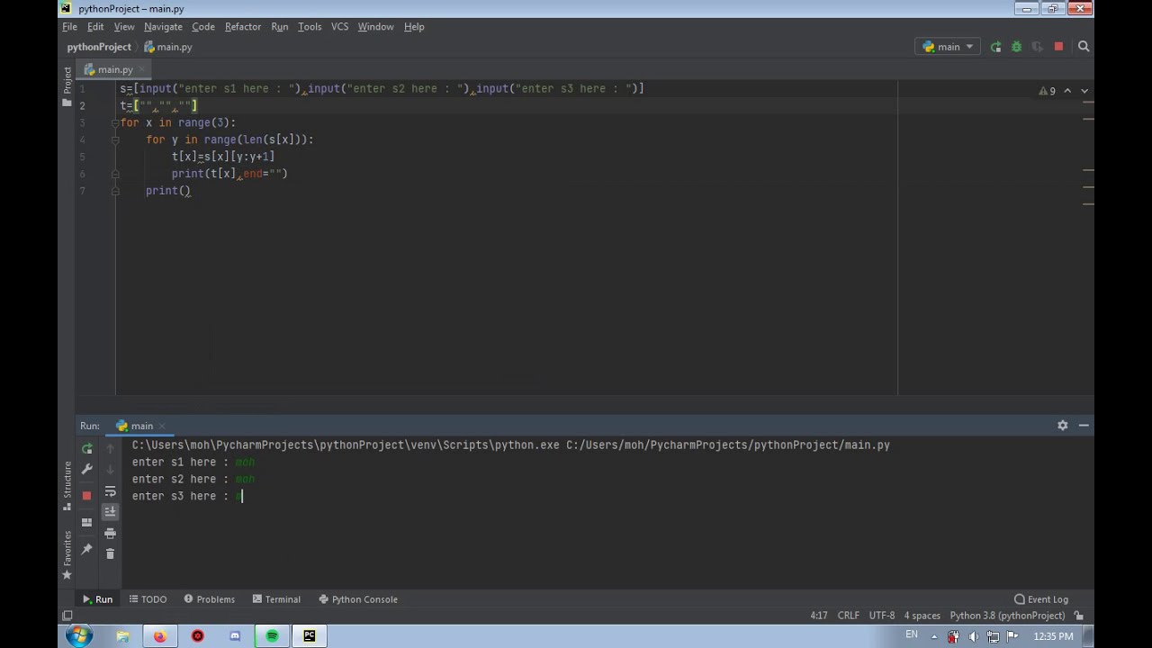 python labs #4