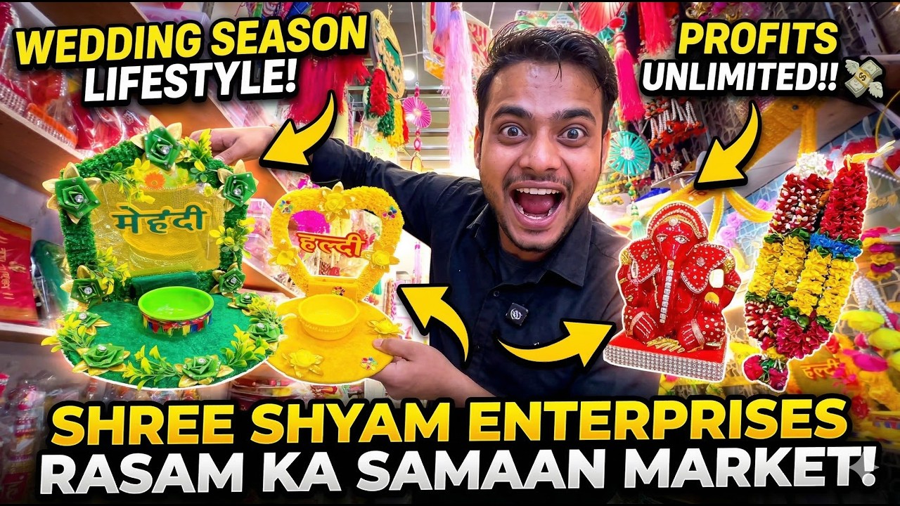 Wedding Decor & Rasam Ka Samaan | Cheapest Wholesale | Haldi Mehndi Thali, Kangan, Wedding Decor