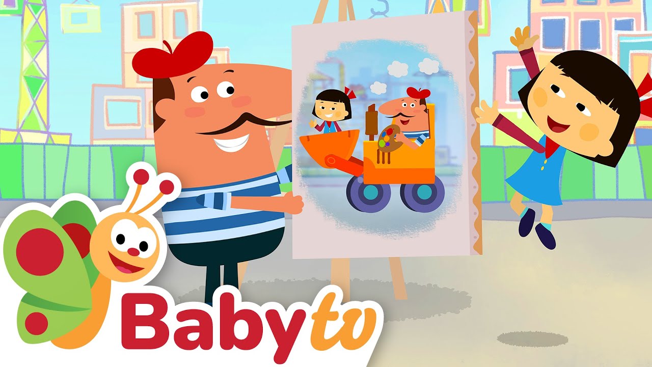 Trattore con Pierre il pittore 🚜  | Indovinare i giochi | Video per i più piccoli @BabyTVIta