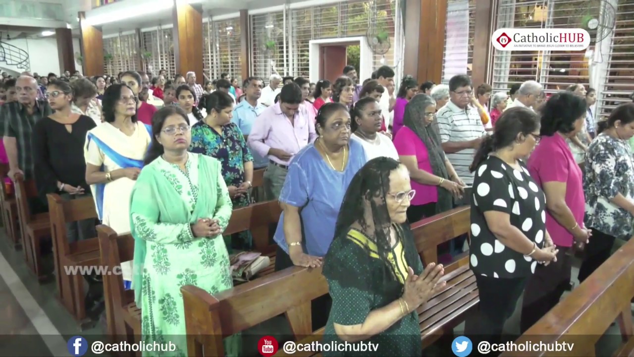 English Mass (Rev.Fr.Bernard) @ St Theresa Church, Bandra, Mumbai, Maharashtra, INDIA, 02-06-17
