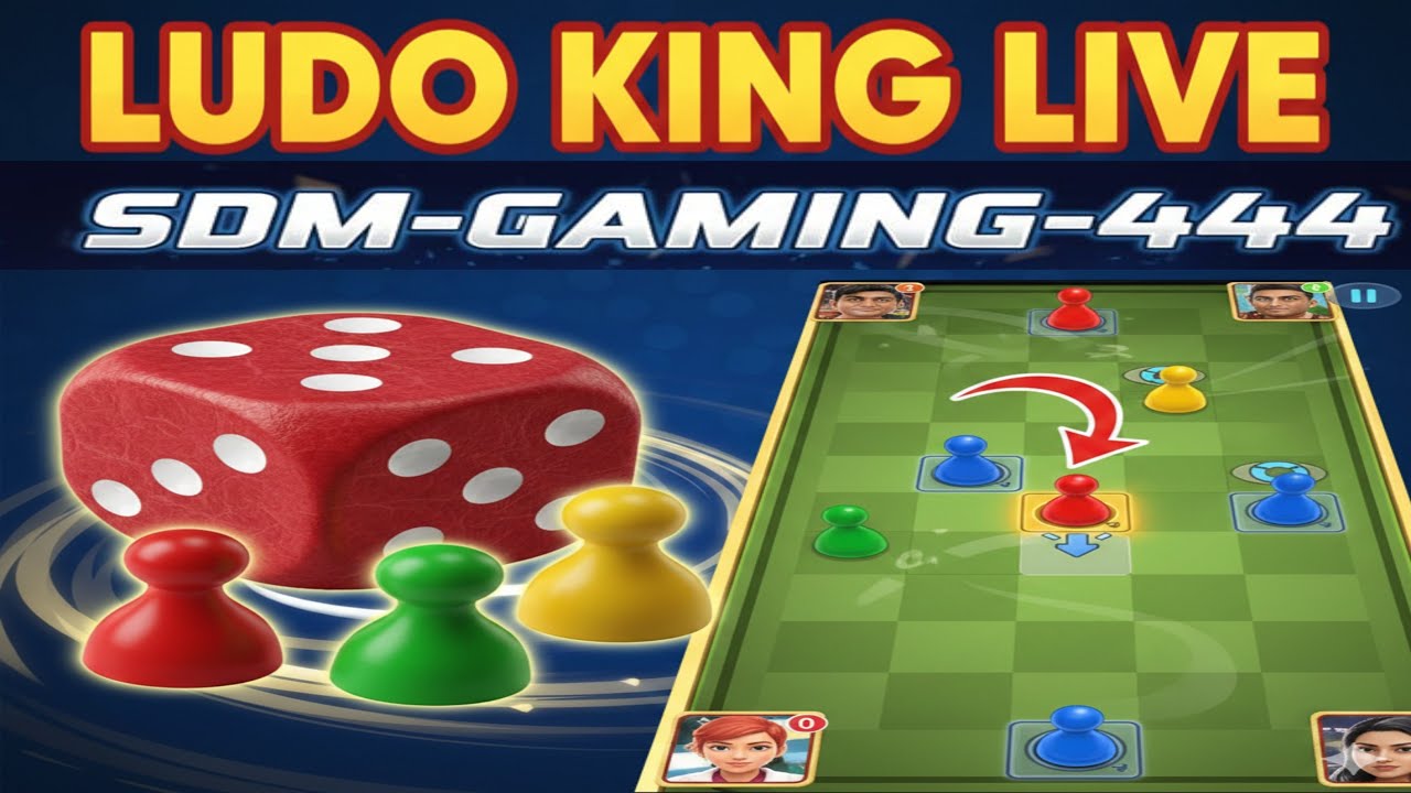 Ludo King Live: Fun Gameplay with Friends! 🎲 SDM-GAMING-444
