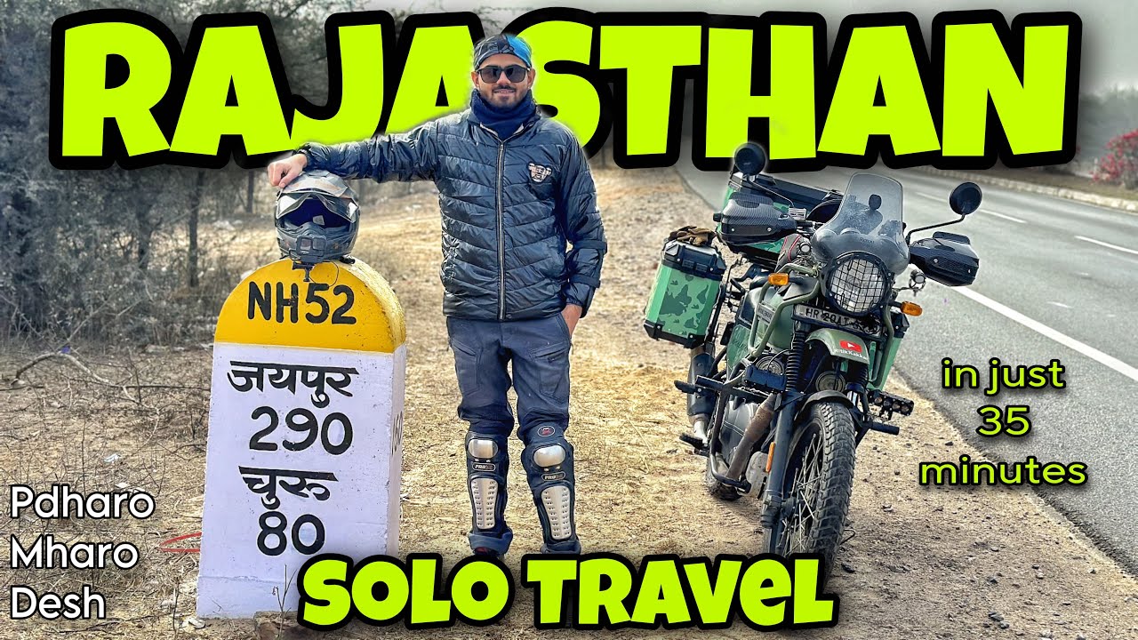 Haryana To Rajasthan | Solo Travel | Rajasthan Road Trip | Travel Vlog | Bike Ride | Solo Bike Ride