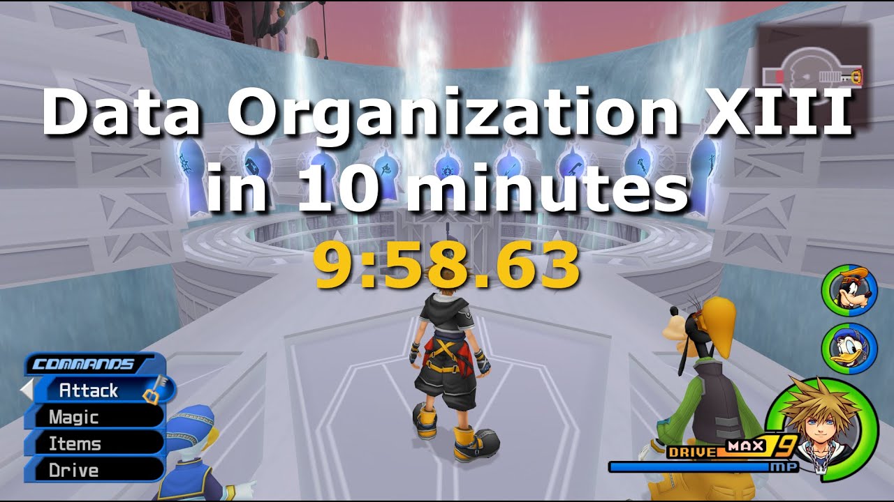 [Speedrun] KH2FM (PC) - Beating Organization XIII in less than 10 minutes (9:58.63 loadless)