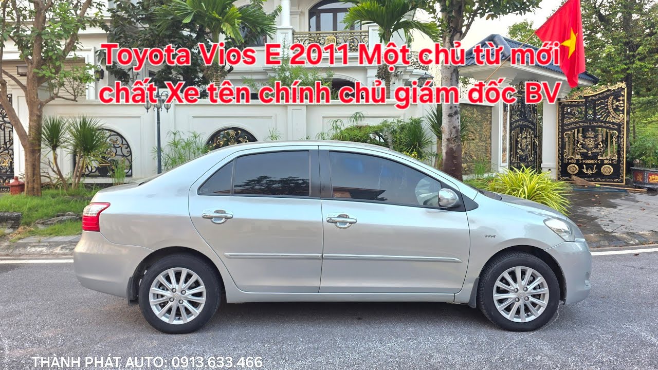 🥇⚽️ Toyota Vios E 2011 Một chủ từ mới cực chất | Xe tên chính chủ giám đốc bệnh viện | 0913.633.466