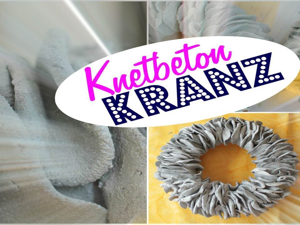 DIY || KRANZ aus KNETBETON | Betonkranz | Deko aus Beton | Anleitung