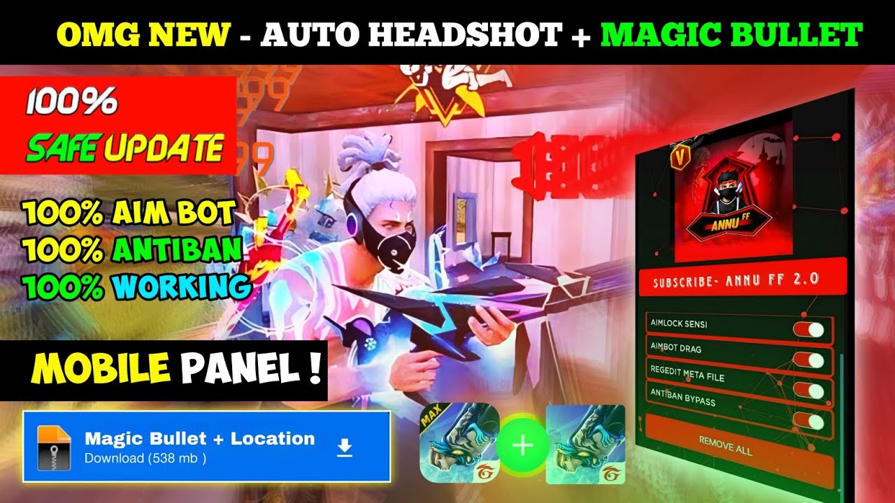 Ob48 Update 🎯 Free Fire Panel Injector Hack ✅ Rank Working Auto Headshot Panel Injector Safe