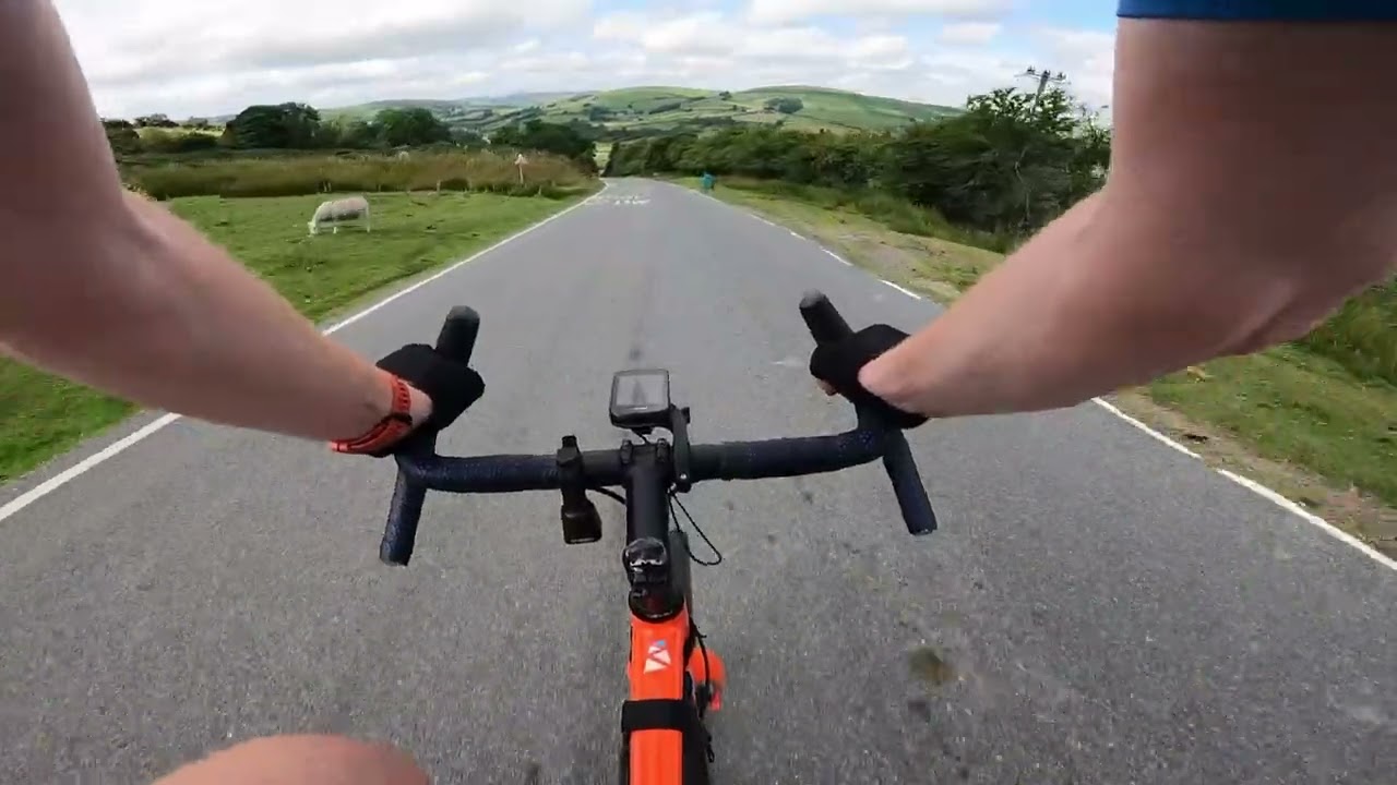 Gravel bike ride Powys