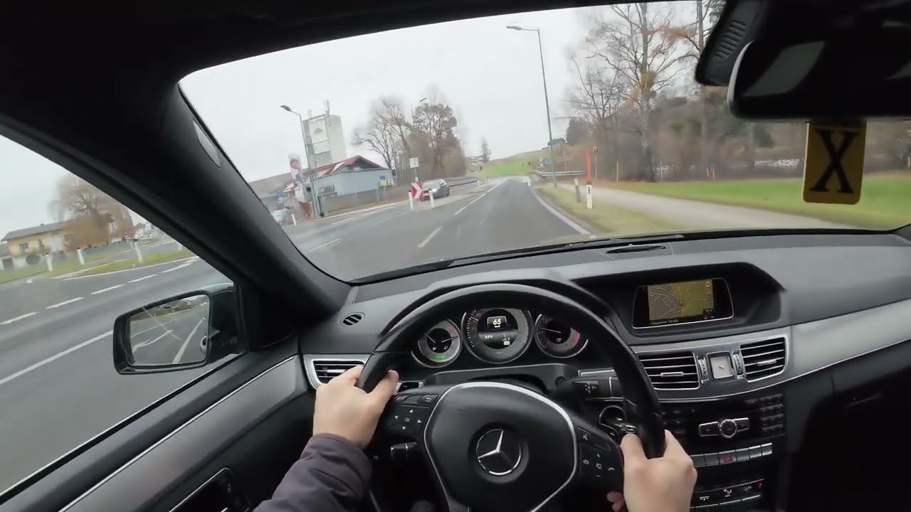 Mercedes W212 POV Drive - Pure Driving Vibes - Smooth Diesel Power!