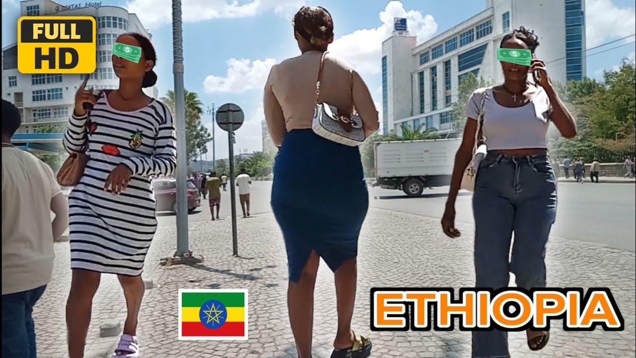 Beautiful girls on Street Of Adama ናዝሬት | walking tour and Driving downtown Adama Nazret Ethiopia