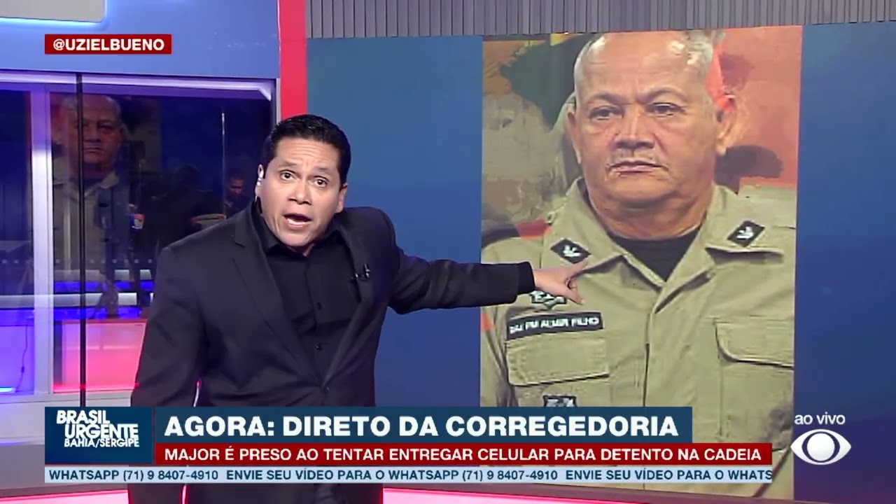 MAJOR É PRESO AO TENTAR ENTREGAR CELULAR PARA DETENTO NA CADEIA