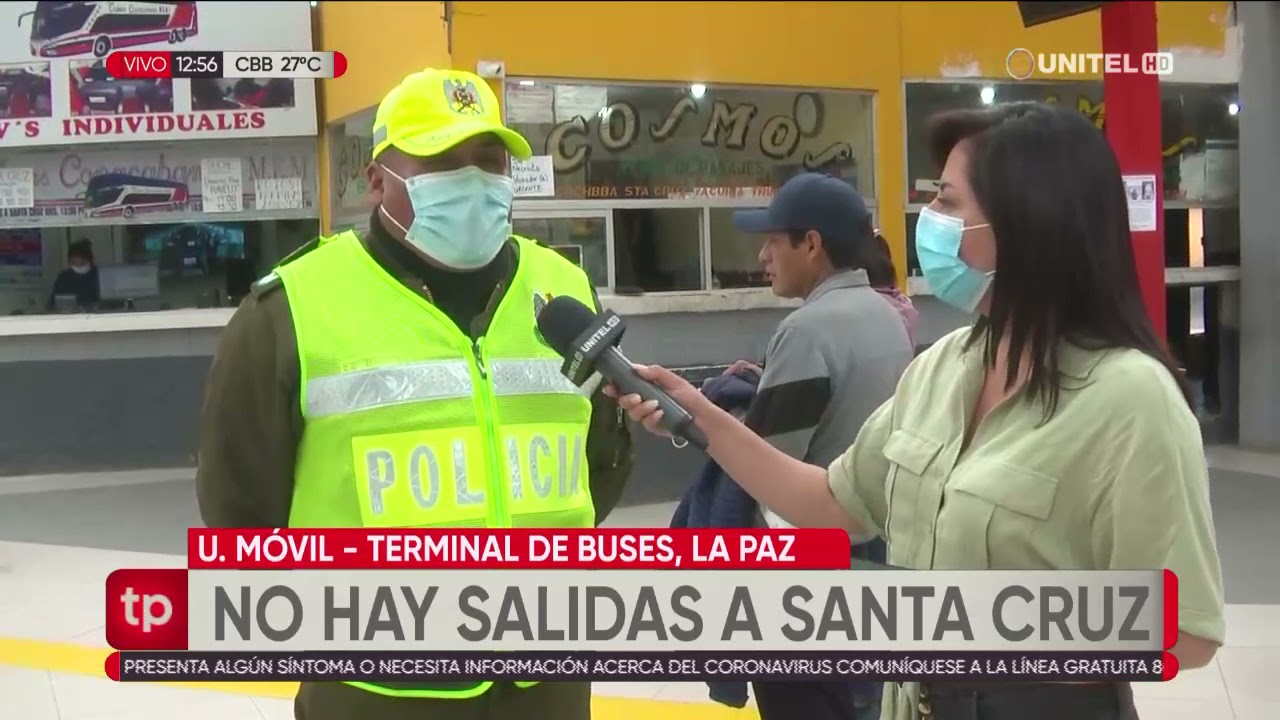 Salidas a Santa Cruz están suspendidas en las terminales de Cochabamba y La Paz