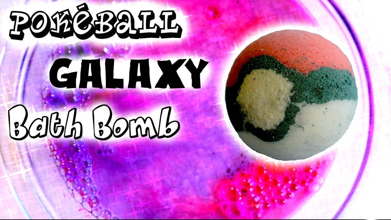 DIY Pokeball Galaxy Bath Bomb // DIY Bath Bomb Fail // Pokemon DIY