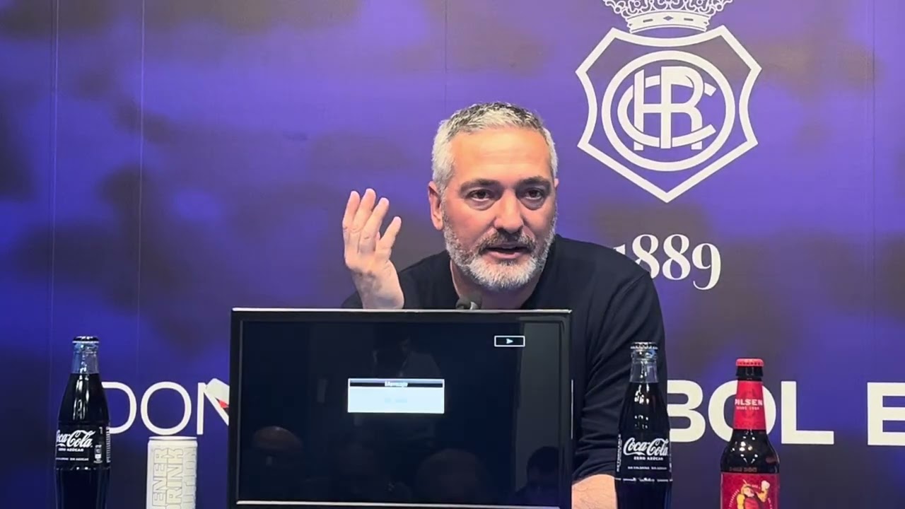Rueda de prensa de Arzu tras la victoria ante la Deportiva Minera.