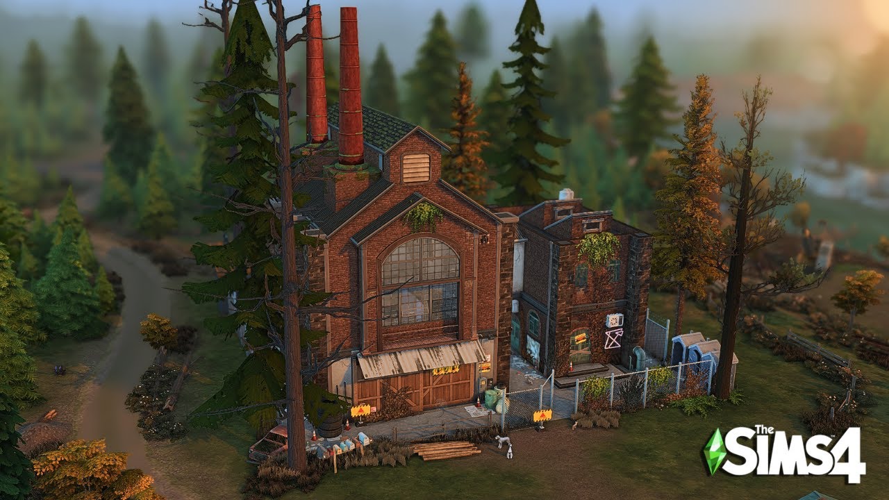 Abandoned Mill Nightclub | Sims 4 Speed Build | NO CC