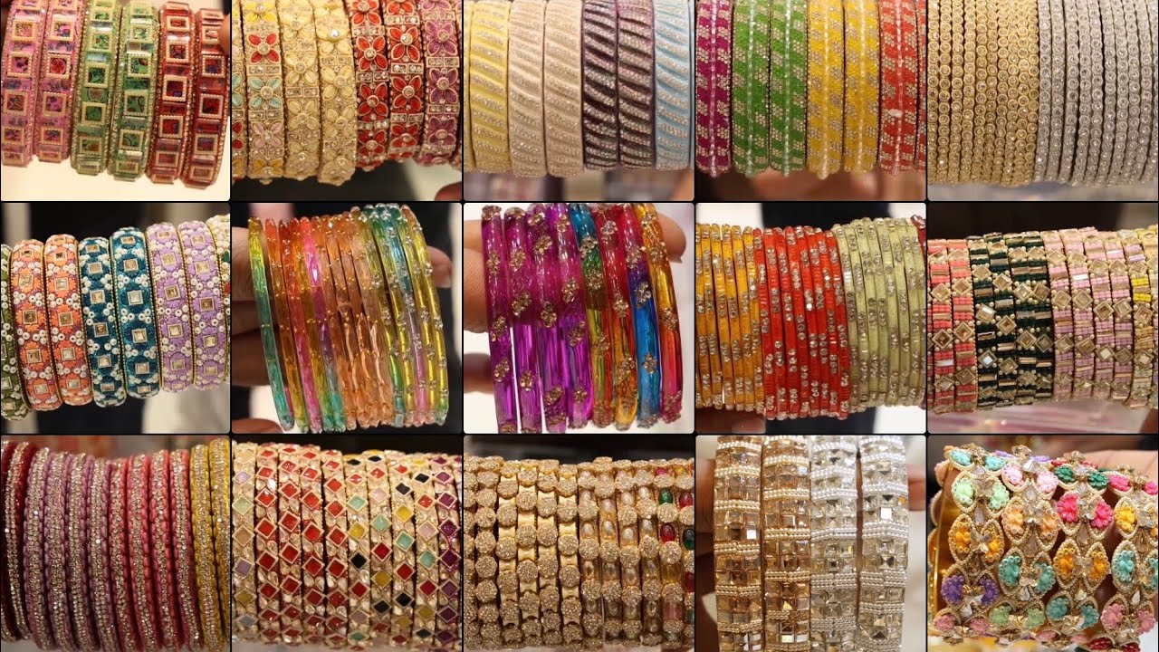 काँच की चुड़िया नए साल पे नए डिज़ाइन्स | Glass Bangles Wholesale Shop in Jaipur Rajasthan 