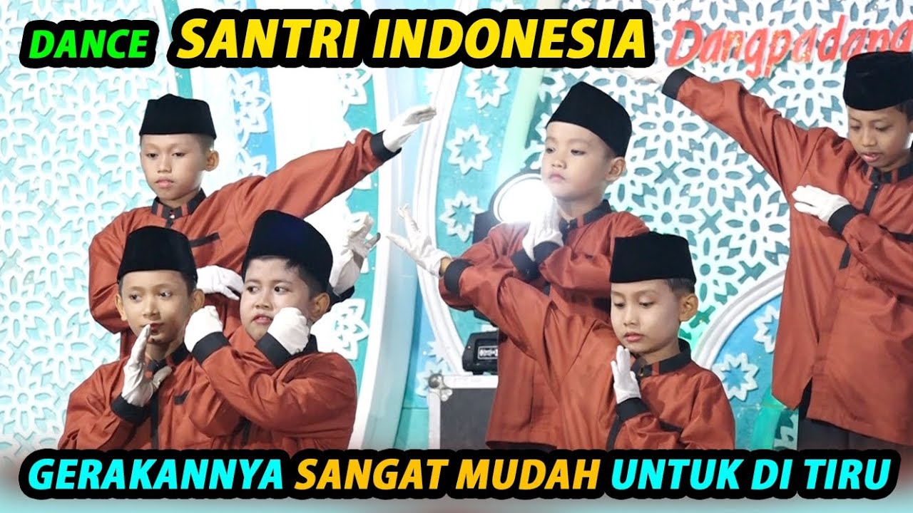 SANTRI INDONESIA - TARI ANAK LAKI LAKI PALING MUDAH DI TIRU