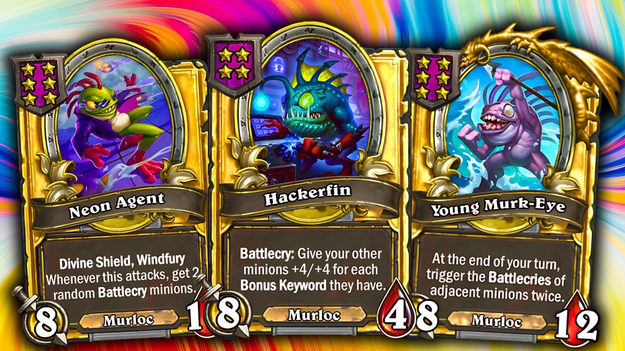 NEW MURLOCS KEYWORD BUILD! Hackerfin & Young Murk-Eye & Brann | Season 9 | Hearthstone Battlegrounds