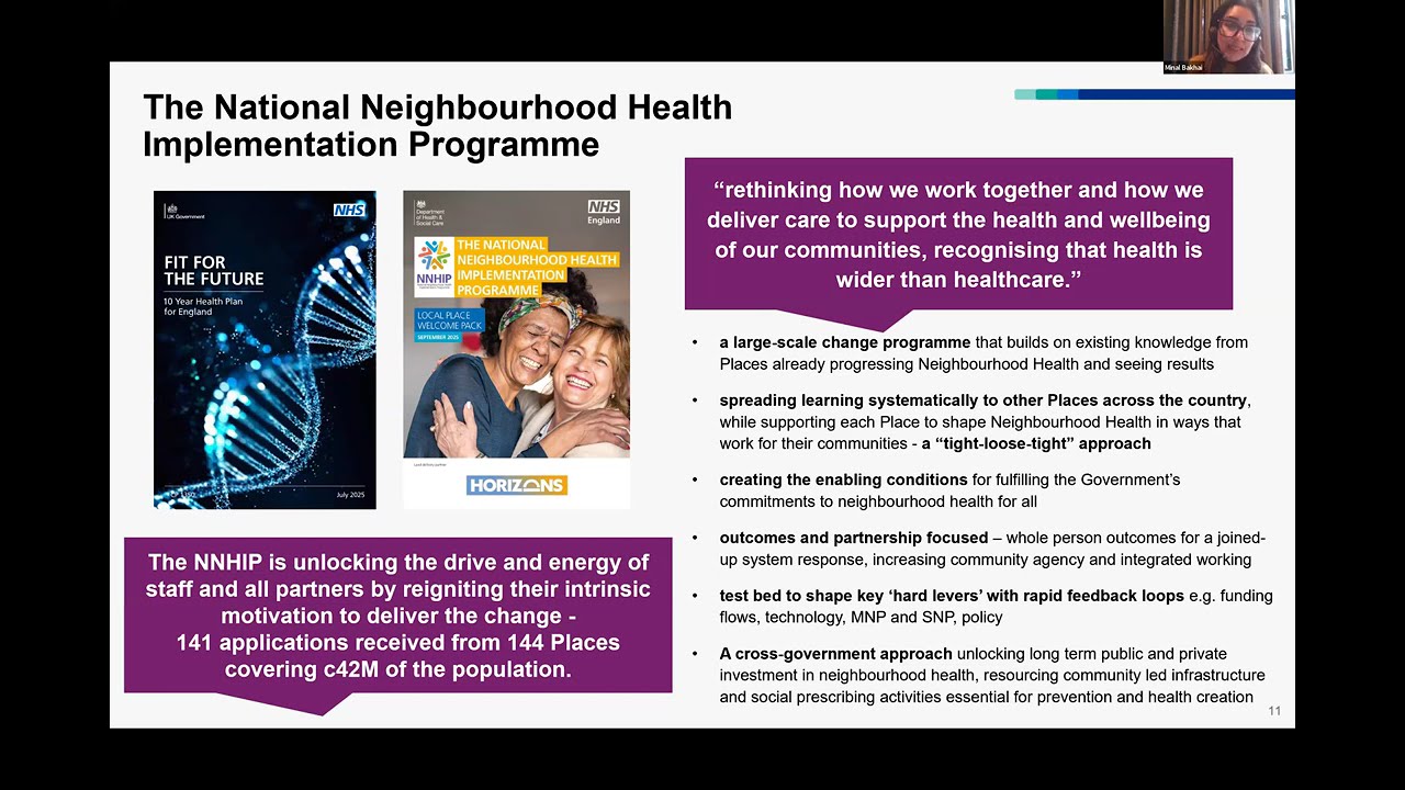Social Prescribing and Neighbourhood Health: Looking to the Future