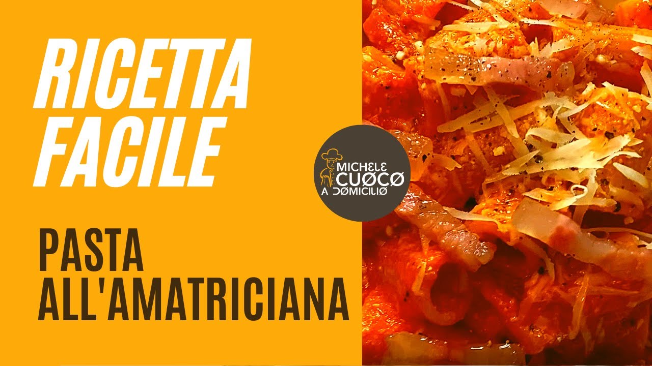 Pasta all'amatriciana - Primo piatto facile e veloce